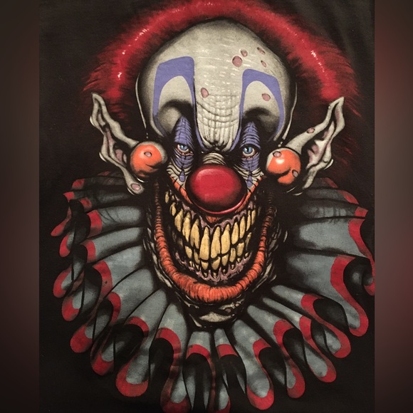Scary CLOWN Tee-Shirt 🤡 🎈 - Picture 10 of 11